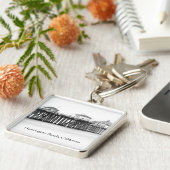 Huntington Beach, California Pier Schlüsselanhänger (Seite)