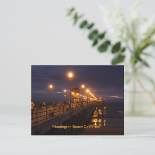 Huntington Beach California Postkarte (Stehend Vorderseite)