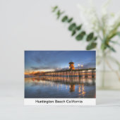 Huntington Beach California Postkarte (Stehend Vorderseite)