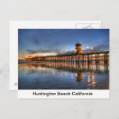 Huntington Beach California Postkarte (Vorne/Hinten)
