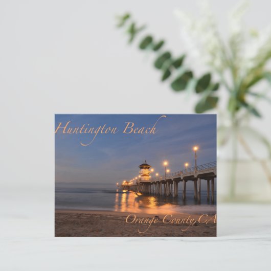 Huntington Beach California Postkarte (Stehend Vorderseite)