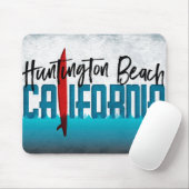 Huntington Beach California Surfboard Surfbrett Mousepad (Mit Mouse)