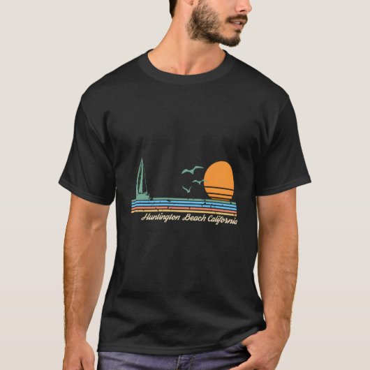 Huntington Beach California T-Shirt (Vorderseite)
