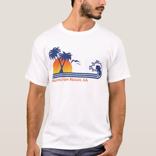 Huntington Beach California T-Shirt (Vorderseite)