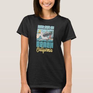 Huntington Beach California Urlaub Seagull Surfi T-Shirt