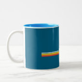 Huntington Beach California Zweifarbige Tasse (Links)