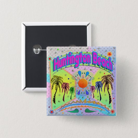 Huntington Beach Calm Desire Button (Vorne & Hinten)