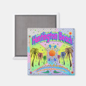 Huntington Beach Calm Desire Magnet (Vorderseite/Rückseite)