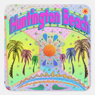 Huntington Beach Calm Desire Sticker