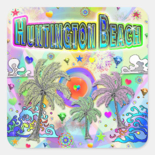 Huntington Beach Deep Dream Sticker