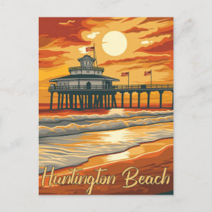 Huntington Beach - Ein Knüller aus der Vergangenhe Postkarte
