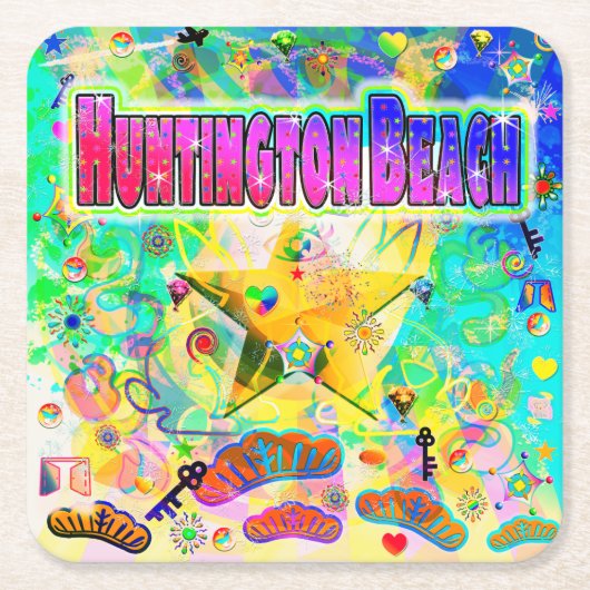 Huntington Beach Epoch Hour Untersetzer (Vorderseite)