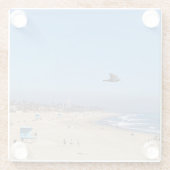 Huntington Beach, Kalifornien Glasuntersetzer (Rückseite)