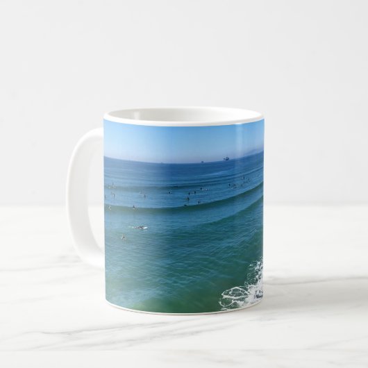 Huntington Beach, Kalifornien Kaffeetasse (Vorderseite Links)