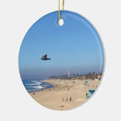 Huntington Beach, Kalifornien Keramik Ornament (Links)