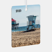 Huntington Beach, Kalifornien, Ornament Aus Metall (Vorderseite Rechts)