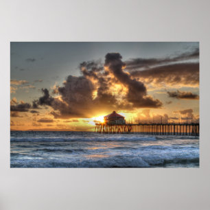 Huntington Beach Kalifornien Poster