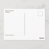 Huntington Beach, Kalifornien Postkarte (Rückseite)