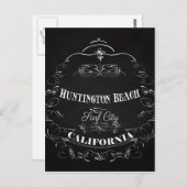 Huntington Beach, Kalifornien - Surf City Postkarte (Vorne/Hinten)