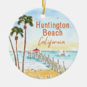 Huntington Beach Keramik Ornament (Vorne)