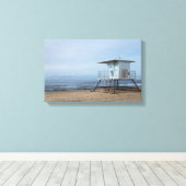 Huntington Beach Lifeguard Post 13 Leinwanddruck (Insitu (Holzboden))