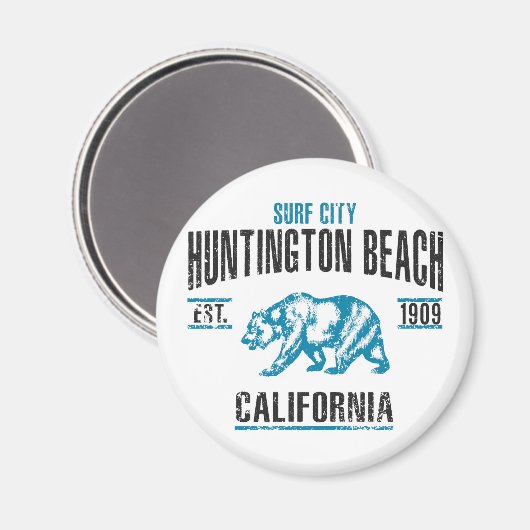 Huntington Beach Magnet (Vorderseite/Rückseite)