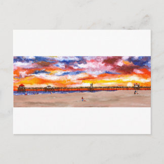 Huntington Beach Pier 2 Postkarte