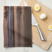 Huntington Beach Pier bei Sonnenuntergang Geschirrtuch (Viertel Falte)