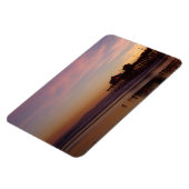 Huntington Beach Pier bei Sunset Flexi Magnet (Linke Seite)