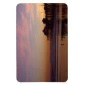 Huntington Beach Pier bei Sunset Flexi Magnet (Vertikal)