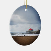 Huntington Beach Pier, CA Keramik Ornament (Rechts)
