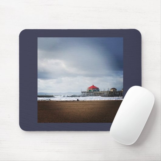 Huntington Beach Pier, CA Mousepad (Mit Mouse)