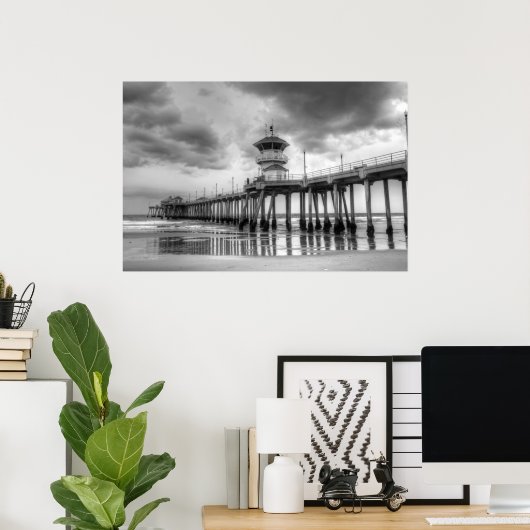 Huntington Beach Pier " Ca Poster (Heimbüro)