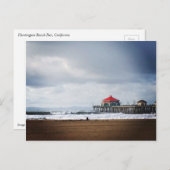 Huntington Beach Pier, CA Postkarte (Vorne/Hinten)