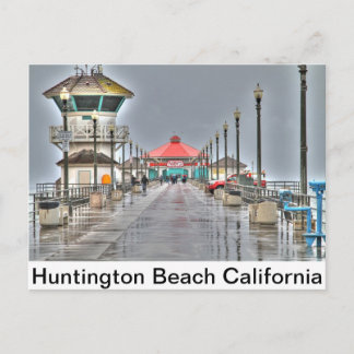 Huntington Beach Pier ' California Postkarte