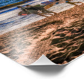 Huntington Beach Pier Foto Print (Ecke)