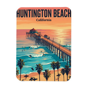 Huntington Beach Pier, Huntington Beach Kalifornie Magnet