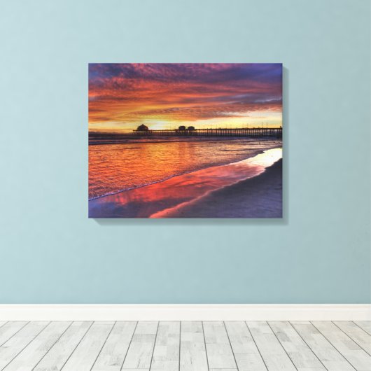 Huntington Beach Pier, Kalifornien Leinwanddruck (Insitu (Holzboden))