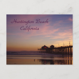 Huntington Beach Pier, Kalifornien Postkarte