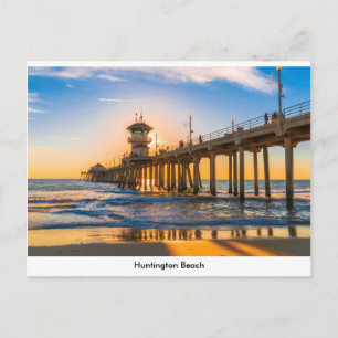 Huntington Beach Pier Postcard Postkarte