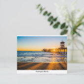 Huntington Beach Pier Postcard Postkarte (Stehend Vorderseite)