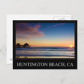 Huntington Beach Pier Postcard Postkarte (Vorne/Hinten)