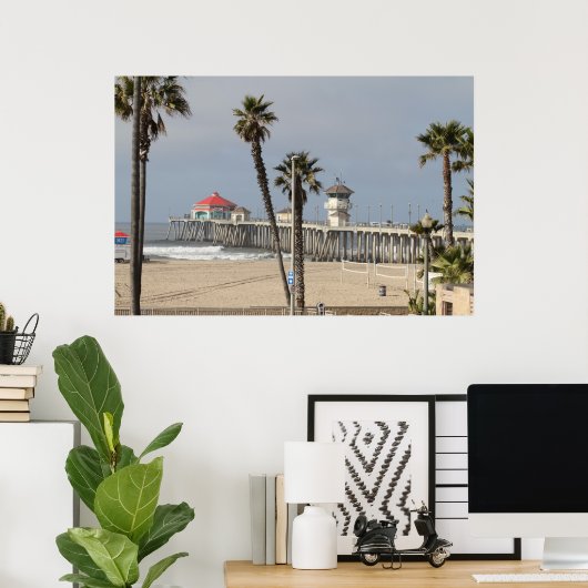 HUNTINGTON BEACH PIER POSTER (Heimbüro)