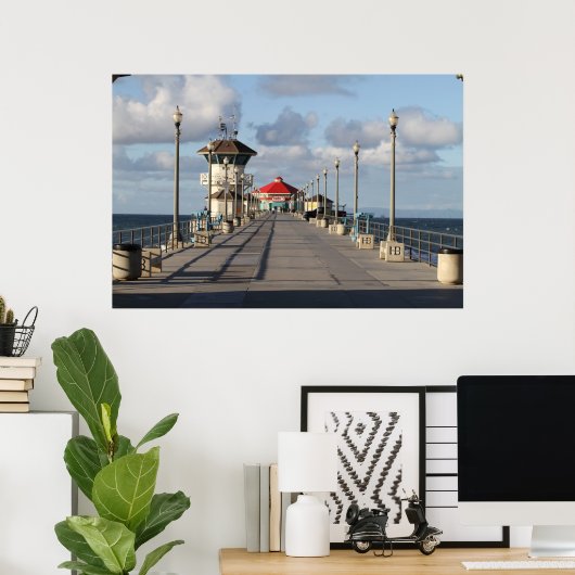 Huntington Beach Pier Poster (Heimbüro)