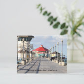 Huntington Beach Pier Postkarte (Stehend Vorderseite)
