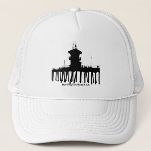 Huntington Beach Pier Silhouette Hut Truckerkappe