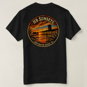 Huntington Beach Pier Sonnenuntergang T-Shirt