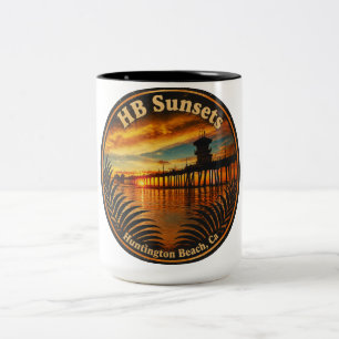 Huntington Beach Pier Sonnenuntergang Tasse  -  Jo