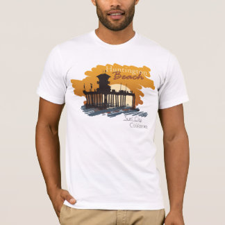 Huntington Beach Pier Sunset - Surf City T-Shirt