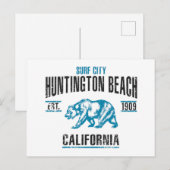 Huntington Beach Postkarte (Vorne/Hinten)